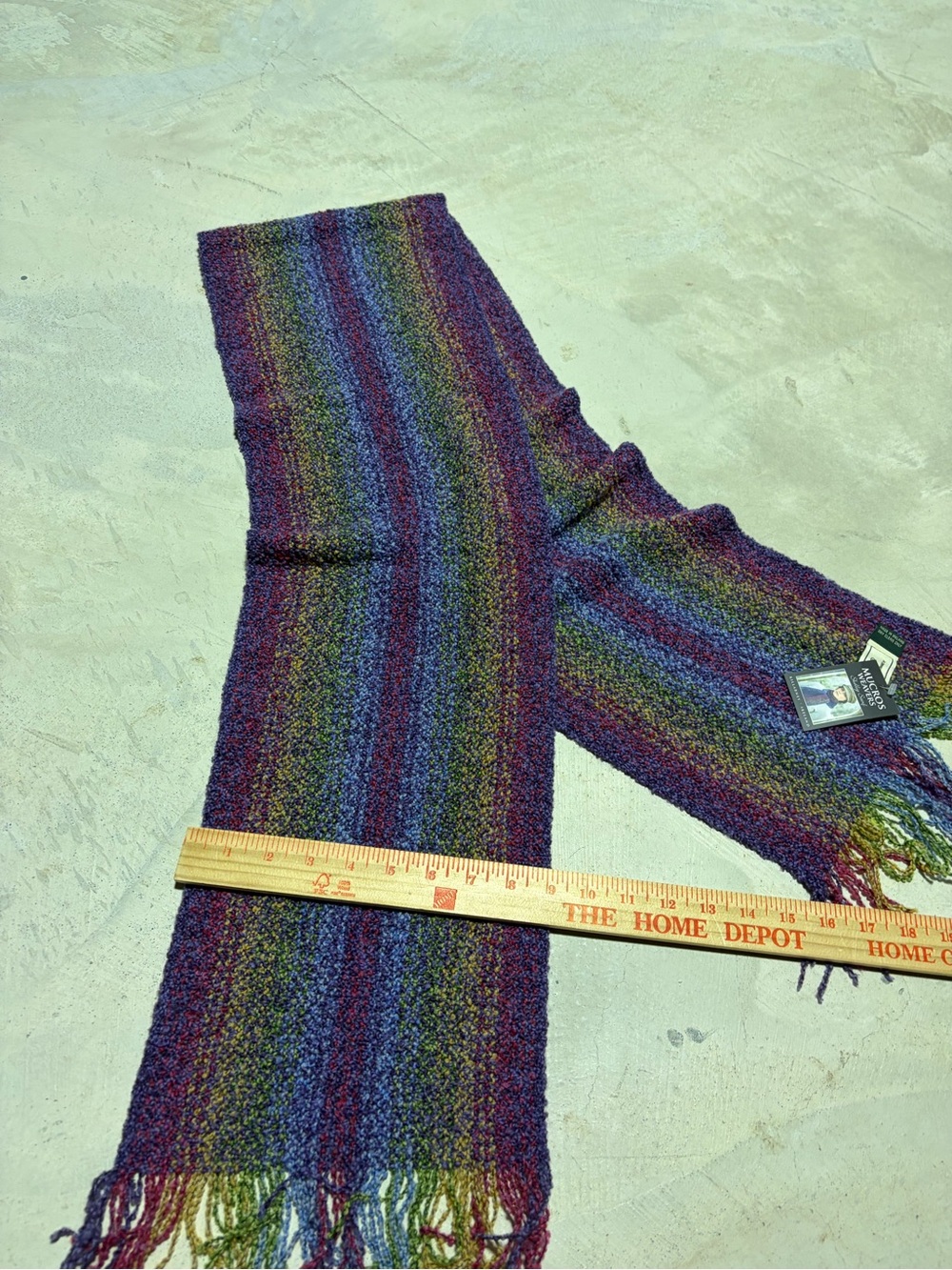 Mucros weavers skellig scarf NWT Ireland merino wool multicolor - Picture 6 of 8